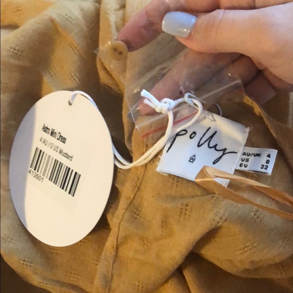 Princess Polly ASTRO MINI DRESS MUSTARD - Picture 6 of 8